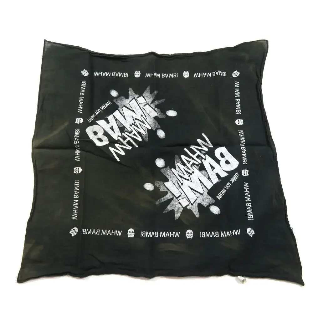 Myrtle Beach Bike Week Scarf Bandana Wham Bam Thank You Ma'am Black White 20